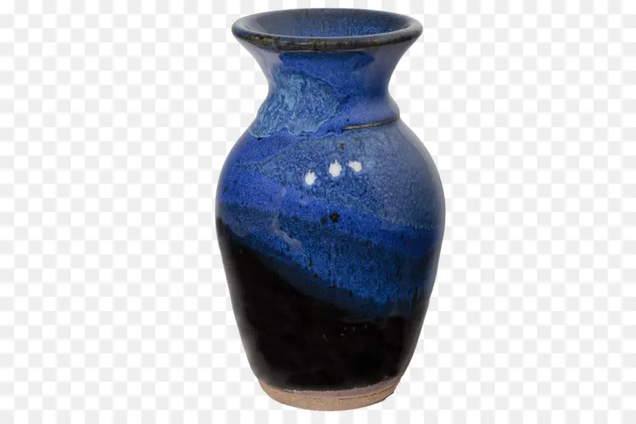 Vase Bleu，Céramique PNG