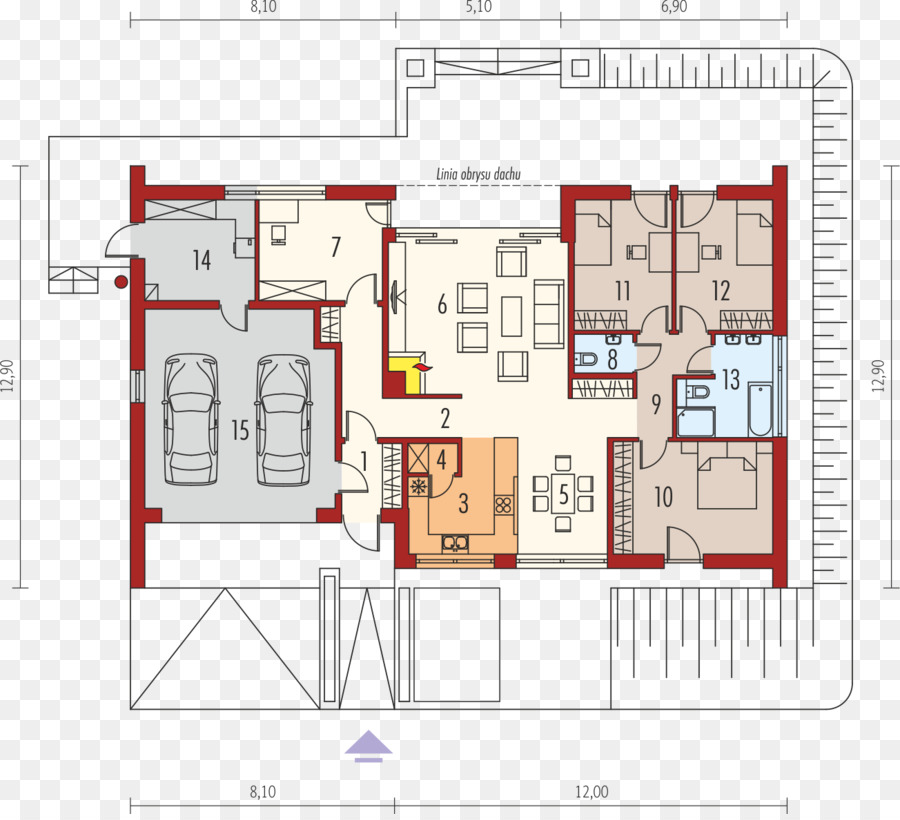 Plan D'étage De La Maison，Plan PNG