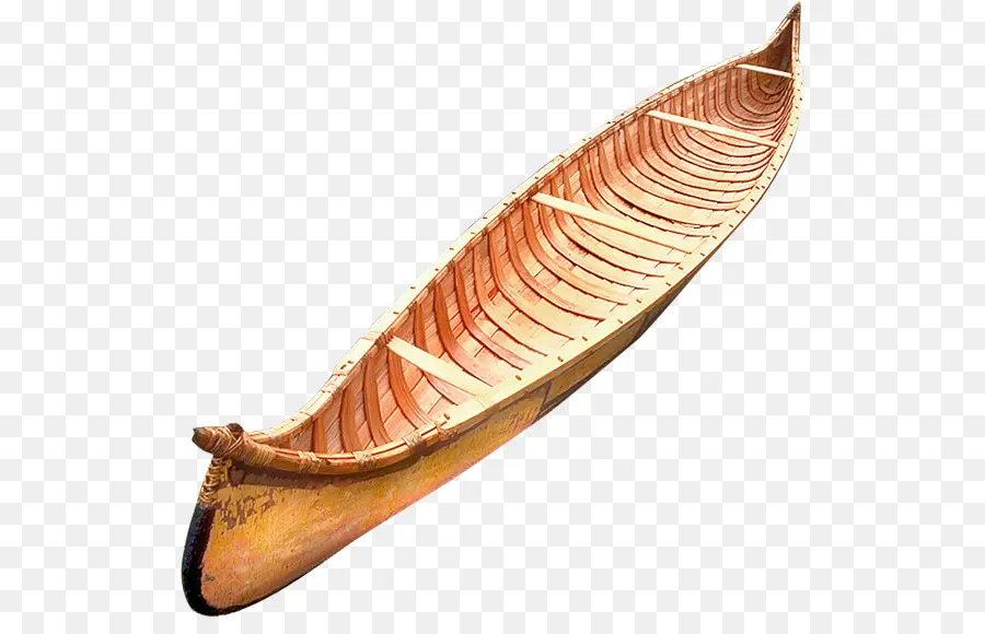 Canoë En Bois，Bateau PNG