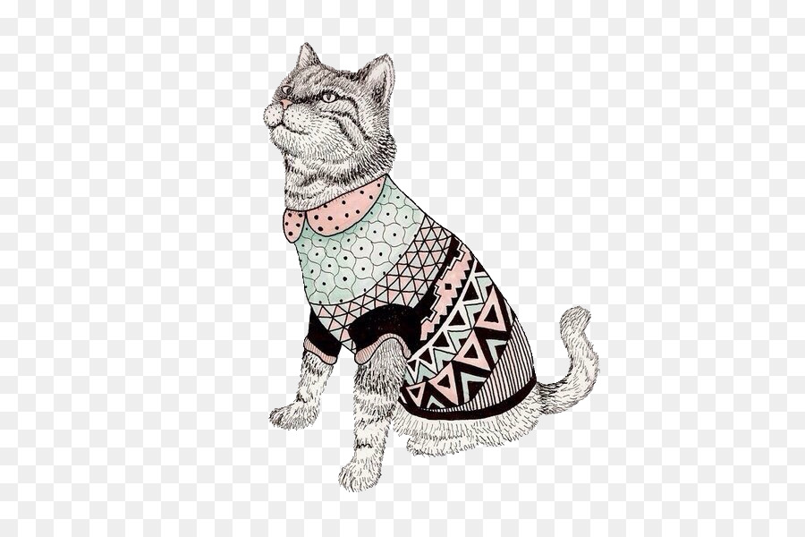 Chat En Pull，Animal De Compagnie PNG