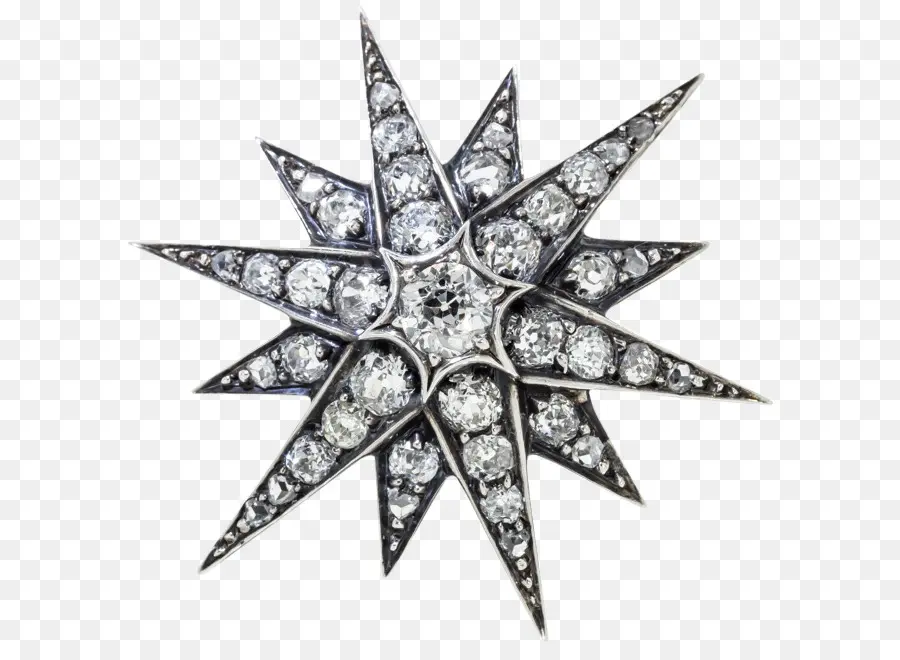 Broche étoile En Diamant，Diamant PNG