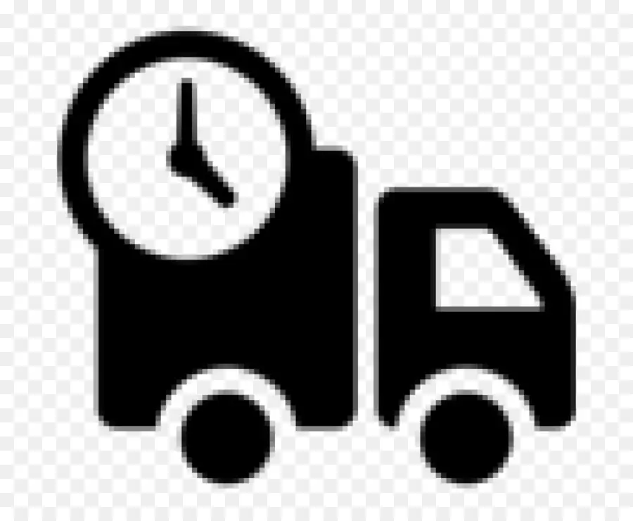 Camion De Livraison Avec Horloge，Camion PNG