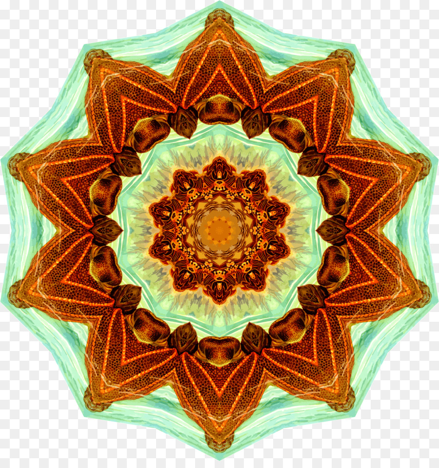 Mandala Coloré，Modèle PNG