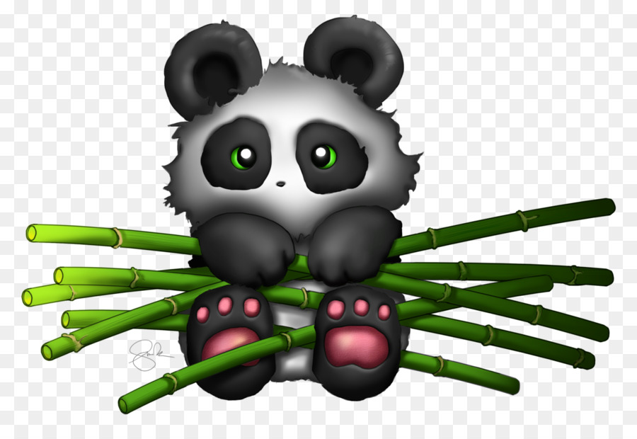 Panda Géant，Bambou PNG
