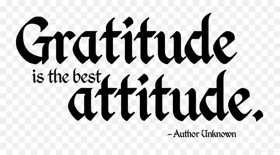 Citation De Gratitude，Attitude PNG