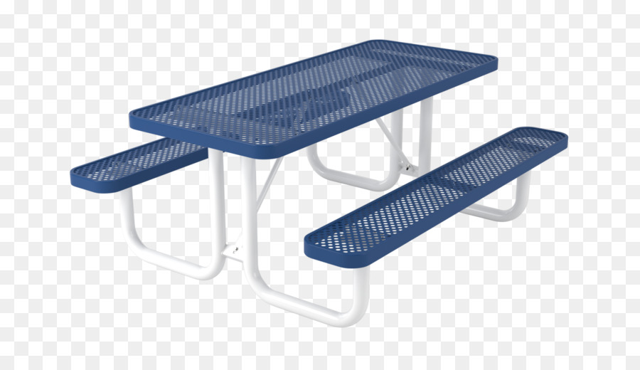 Table De Pique Nique Bleue，De Plein Air PNG