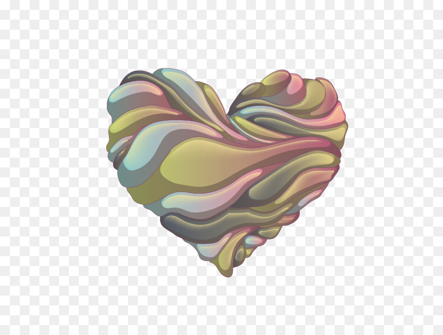 Coeur Coloré，Amour PNG