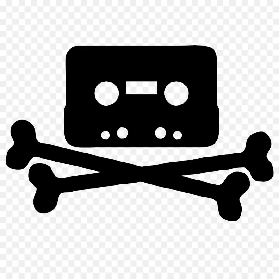 Cassette Et Os Croisés，Cassette PNG