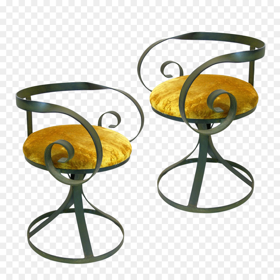 Chaises Rembourrées Jaunes，Sièges PNG