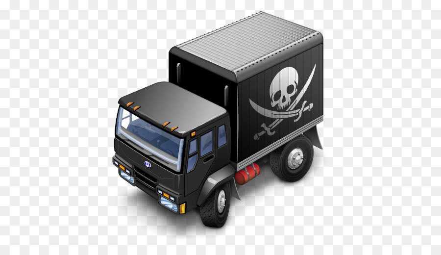 Camion Pirate，Noir PNG