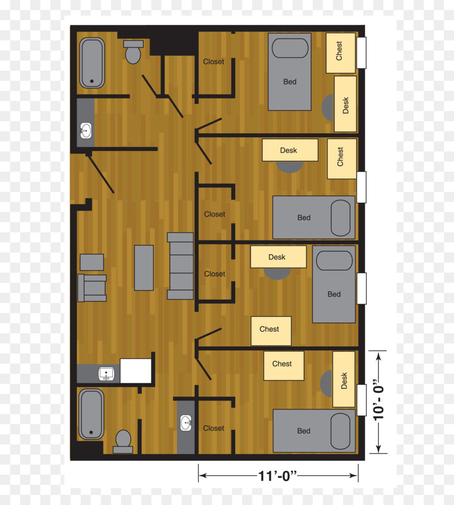 Plan D'étage De La Maison，Mise En Page PNG