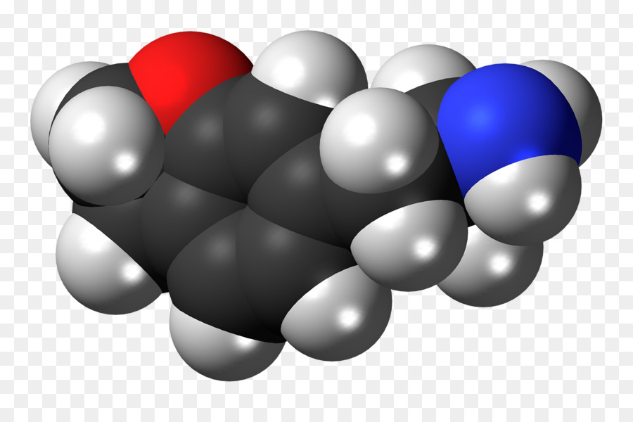 34methylenedioxyamphetamine，Spacefilling Modèle PNG