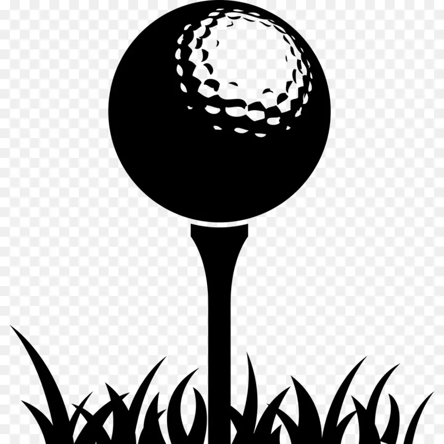 Balle De Golf，Tee PNG