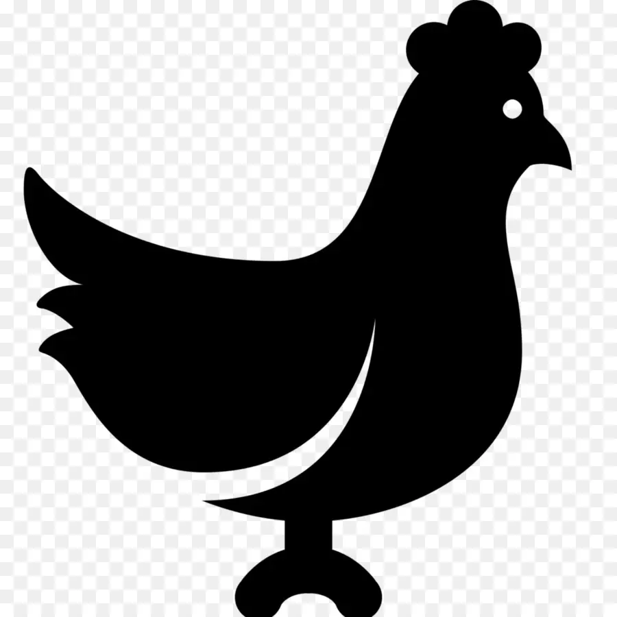 Silhouette De Poulet，Volaille PNG