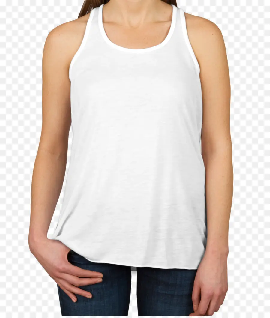 Débardeur Blanc，Chemise PNG