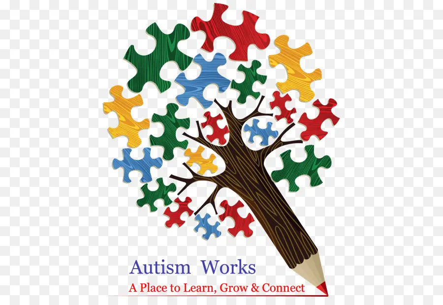 Logo Autisme Fonctionne，Puzzle PNG