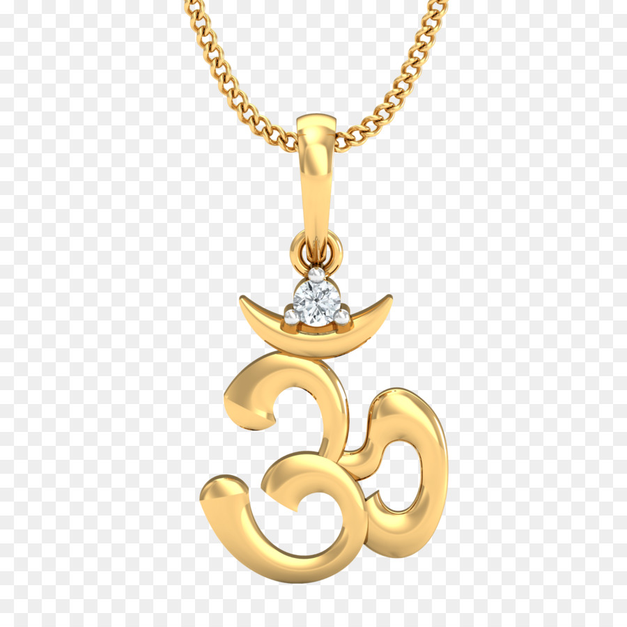 Pendentif Om En Or，Collier PNG