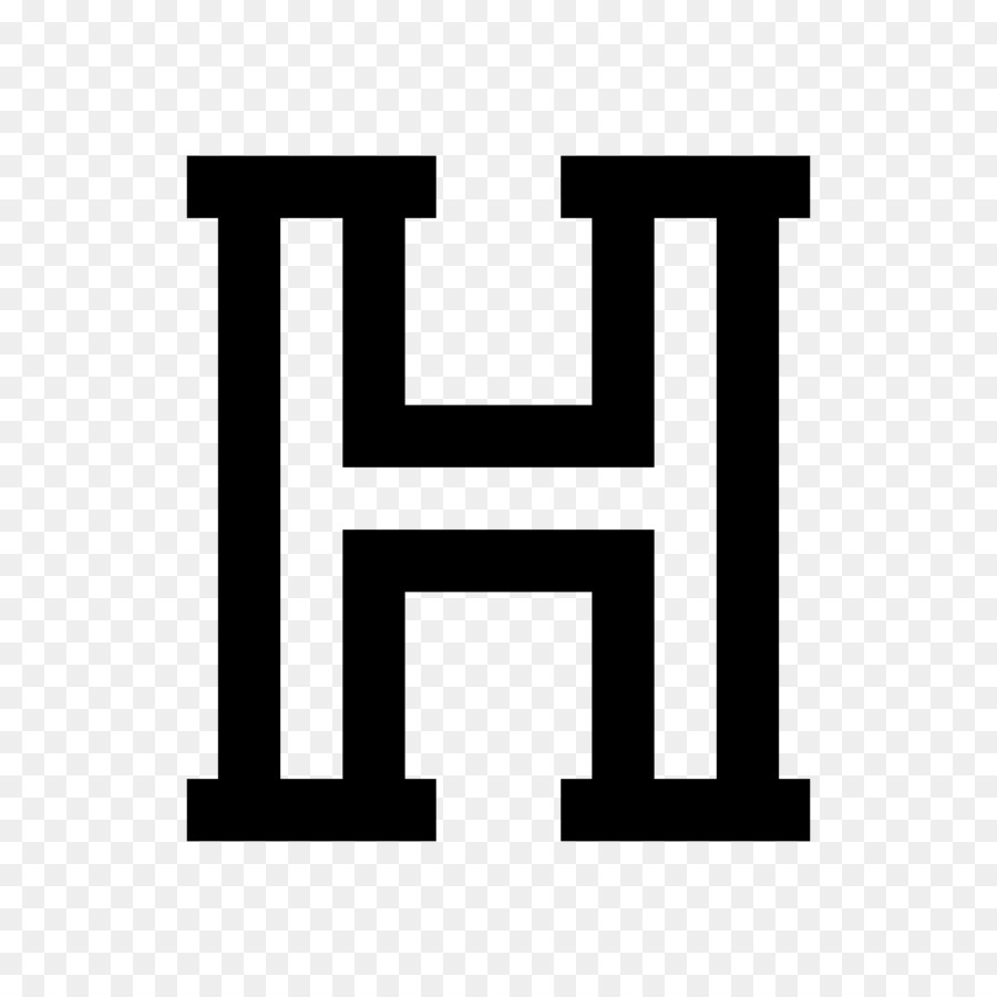 Lettre Noire H，Alphabet PNG