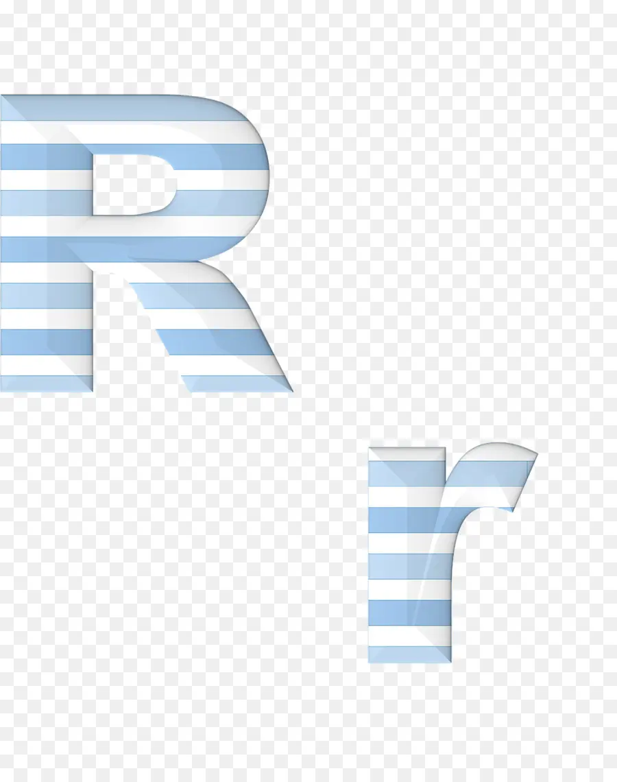 Lettre R，Rayé PNG