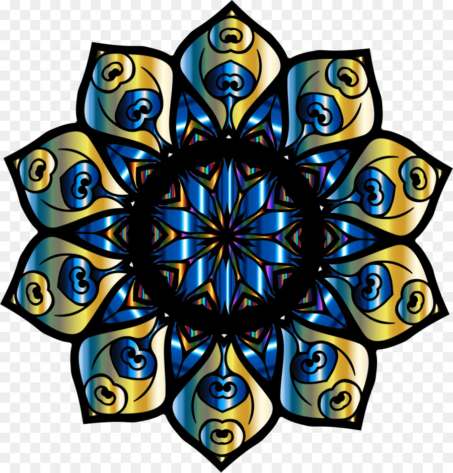 Mandala Bleu，Conception PNG