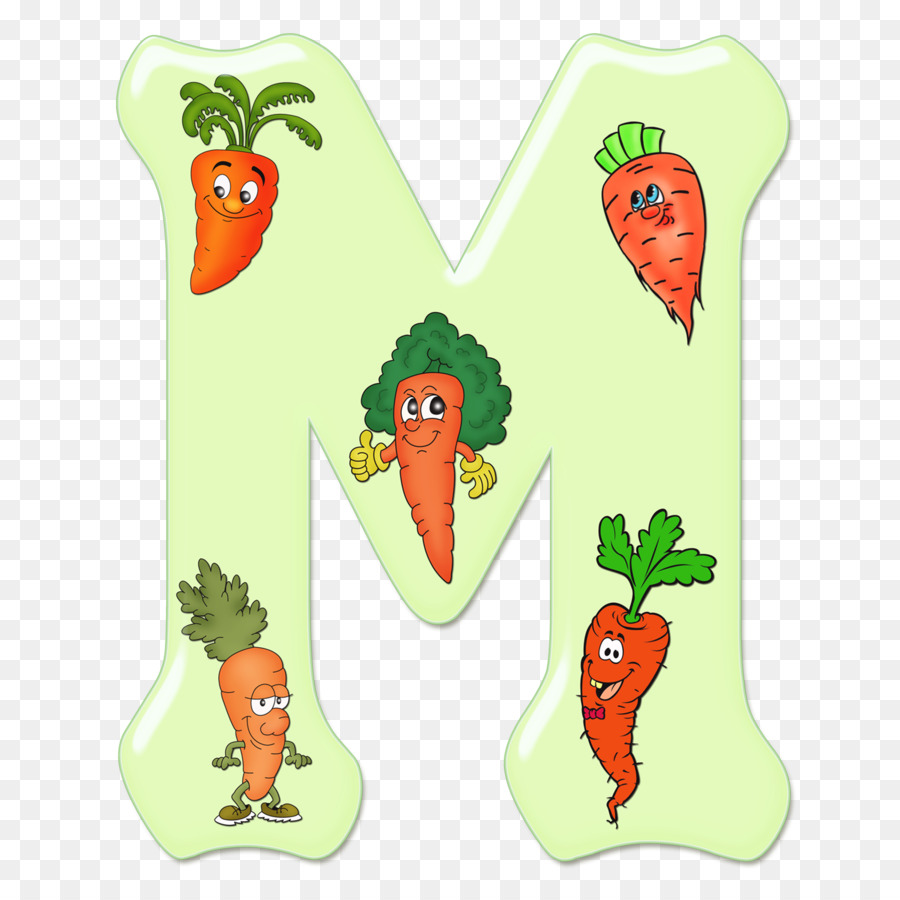 Lettre M Avec Des Carottes，Légumes PNG