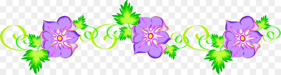 Bordure Florale，Fleurs PNG