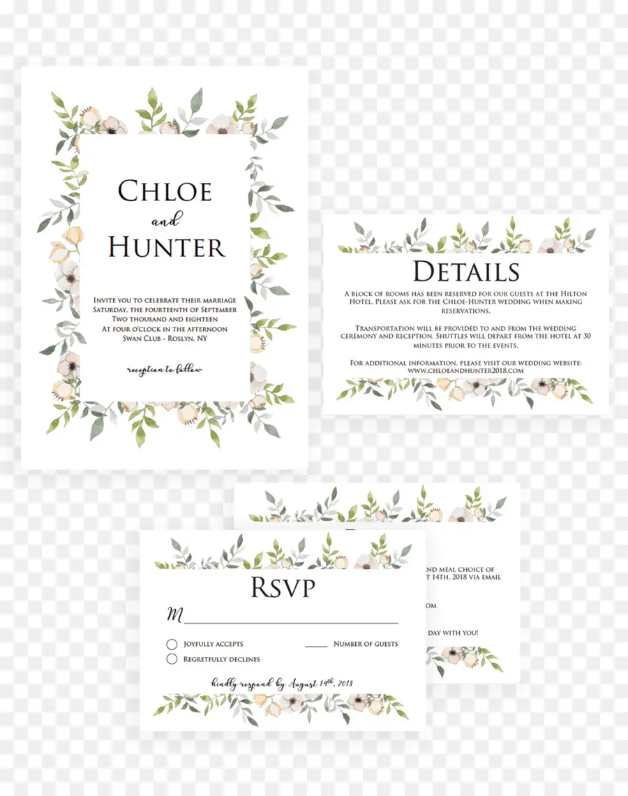 Faire Part De Mariage，Rsvp PNG