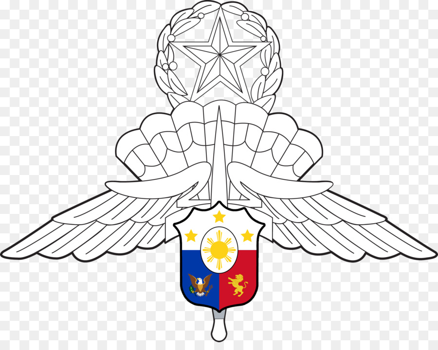 États Unis，Badge Parachutiste Militaire En Chute Libre PNG