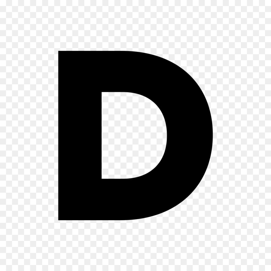 Lettre Noire D，Alphabet PNG