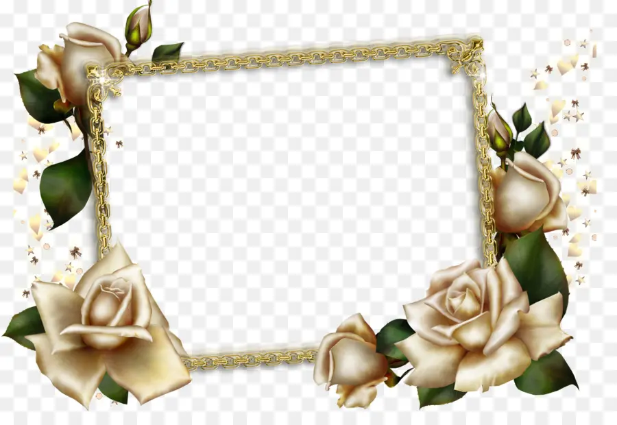 Cadre Photo，Roses PNG