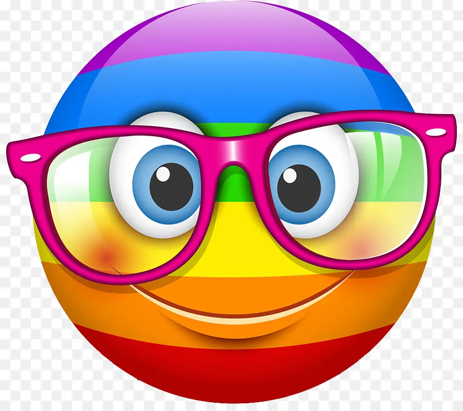 Visage Souriant Avec Des Lunettes，Heureux PNG