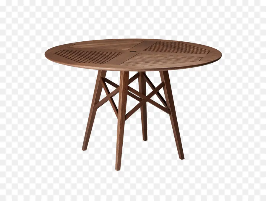 Table Ronde，En Bois PNG