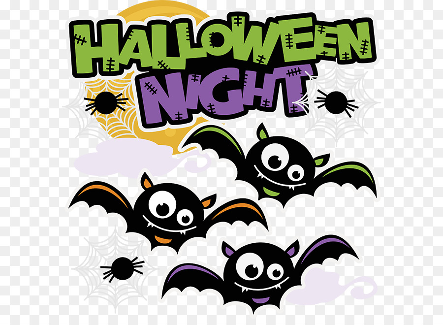 Chauves Souris D'halloween，Nuit PNG