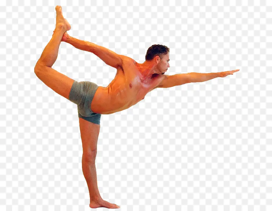 Homme Faisant Du Yoga，Étirage PNG