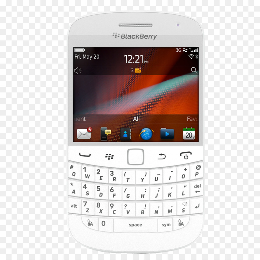 Téléphone Blackberry，Blanc PNG