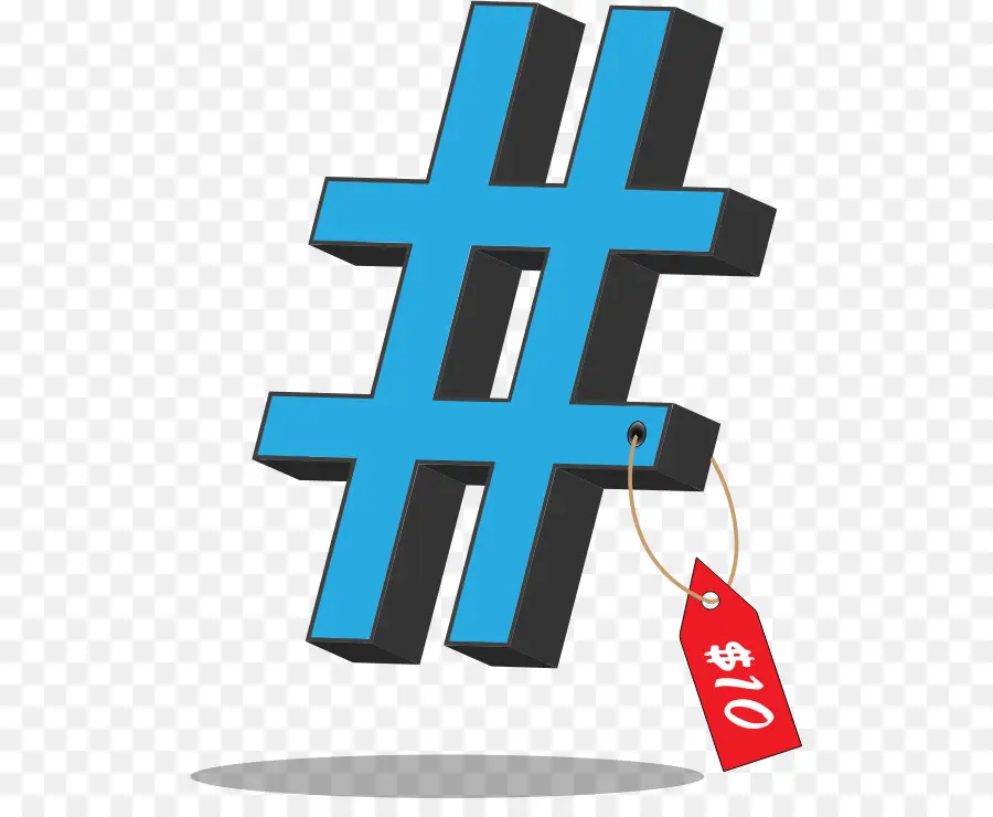 Hashtag，Bleu PNG