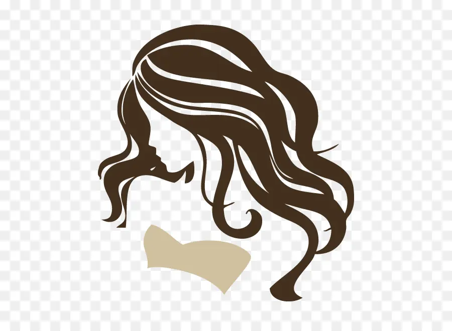 Silhouette De Cheveux Bruns，Cheveux PNG