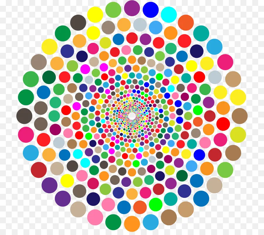 Points Colorés，Couleur PNG