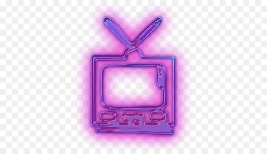 Télévision Au Néon，Rose PNG