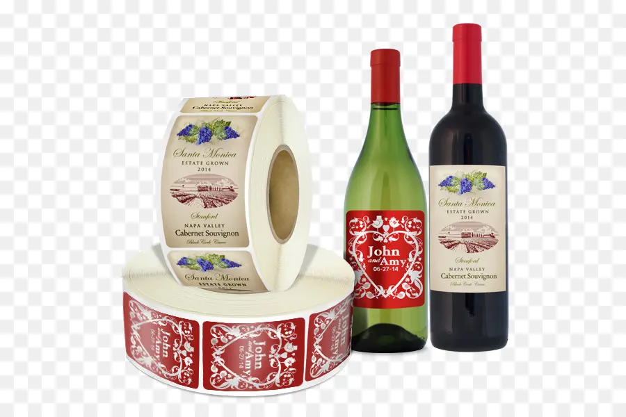 Bouteilles De Vin，étiquettes PNG