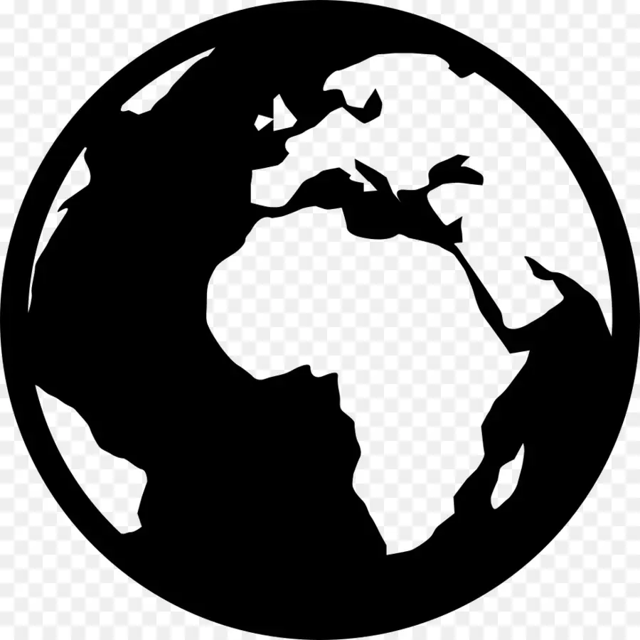 Globe Noir Et Blanc，Monde PNG