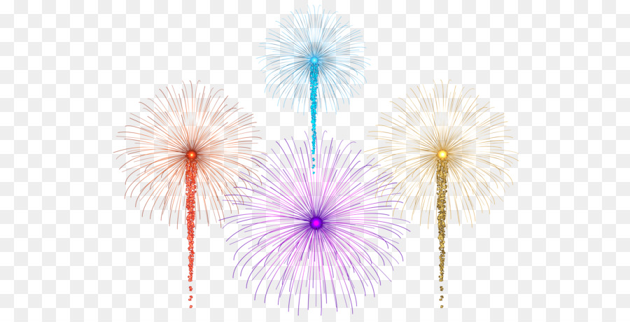 Feux D'artifice Colorés，Célébration PNG