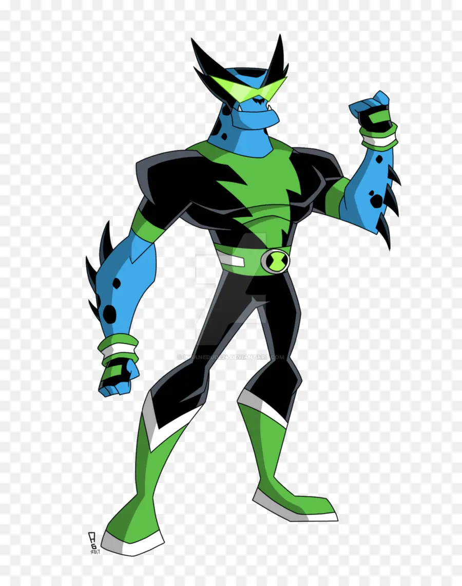 Alien Bleu Et Vert，Super Héros PNG