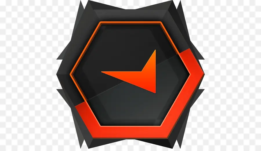 Logo Hexagonal，Orange PNG