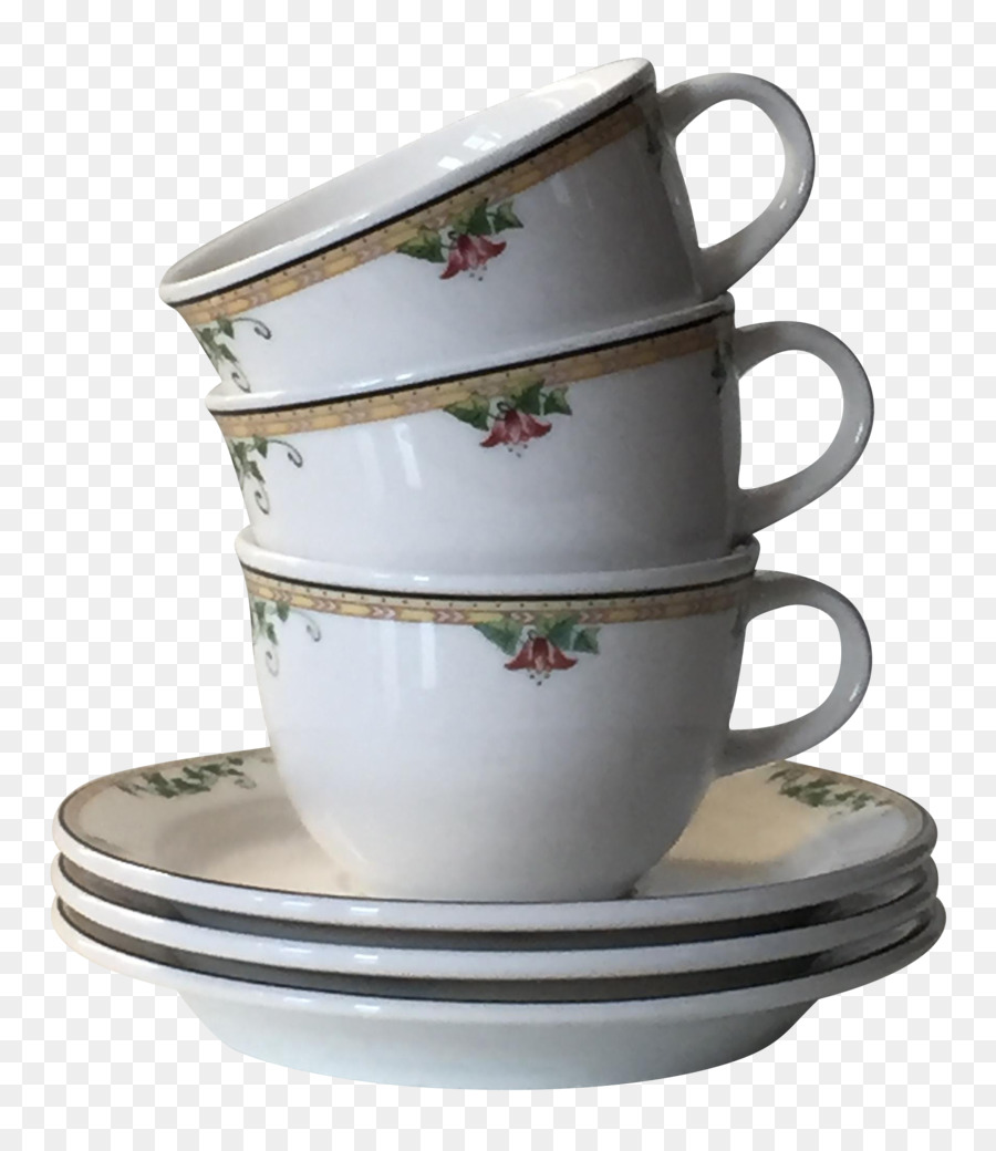 Tasses Empilées，Soucoupes PNG