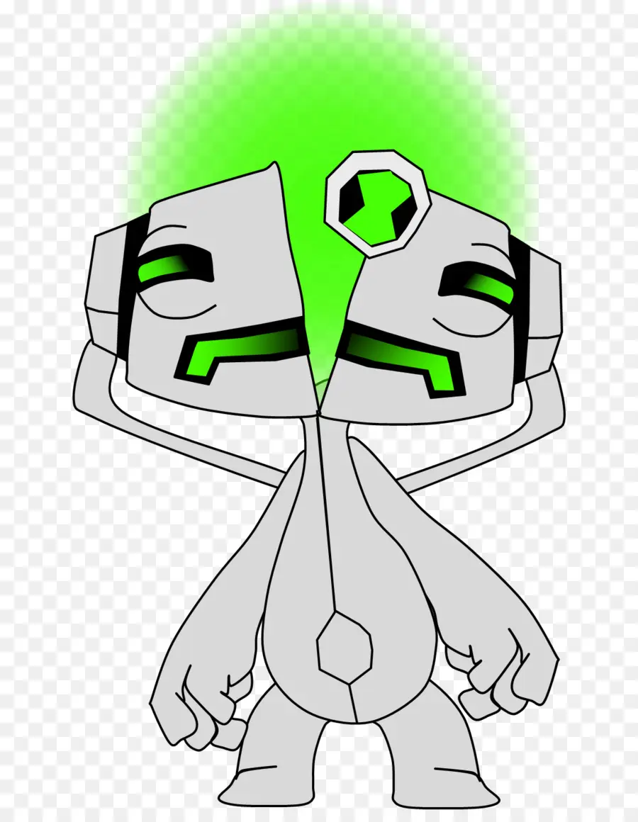 Alien Gris Et Vert，Super Héros PNG