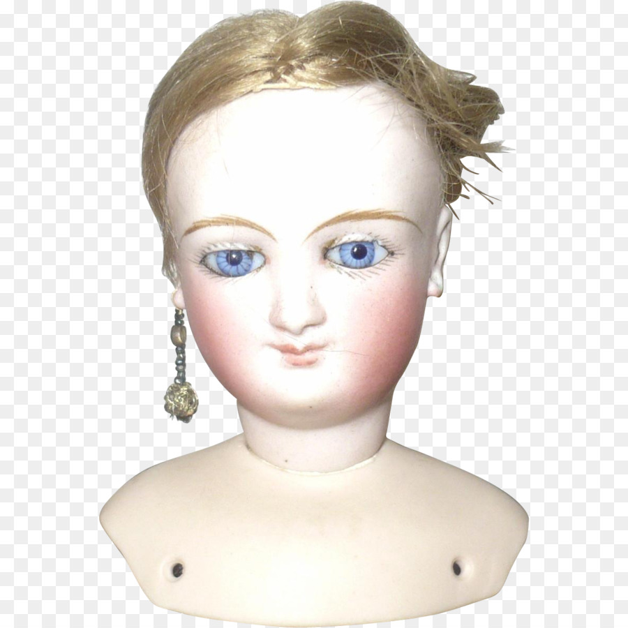 Tête De Poupée En Porcelaine，Ancien PNG