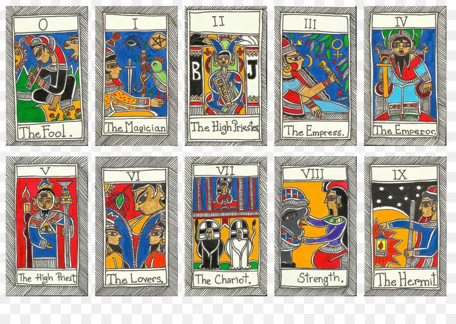 Cartes De Tarot，Arcanes Majeurs PNG