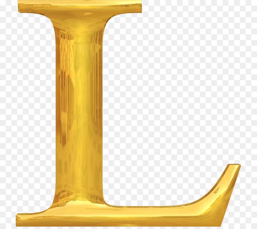 Lettre Dorée L，Alphabet PNG