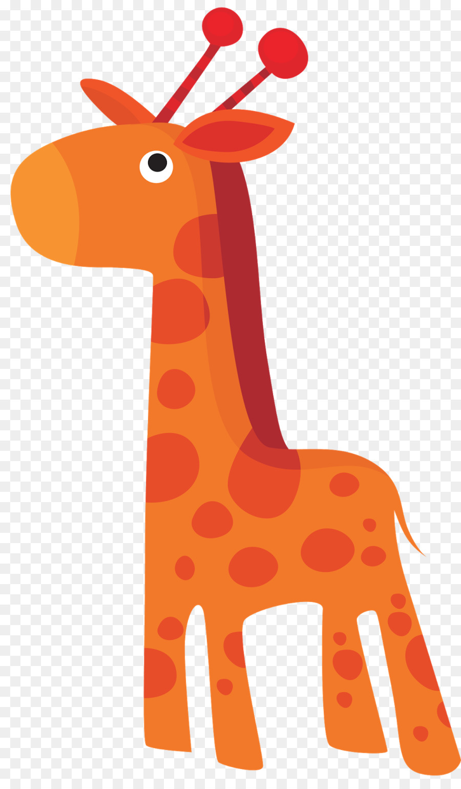 Girafe Orange，Animal PNG